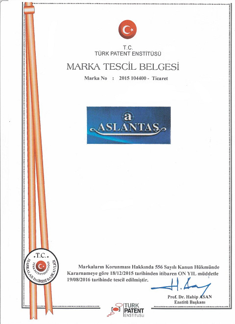 Certificado de registro de marca